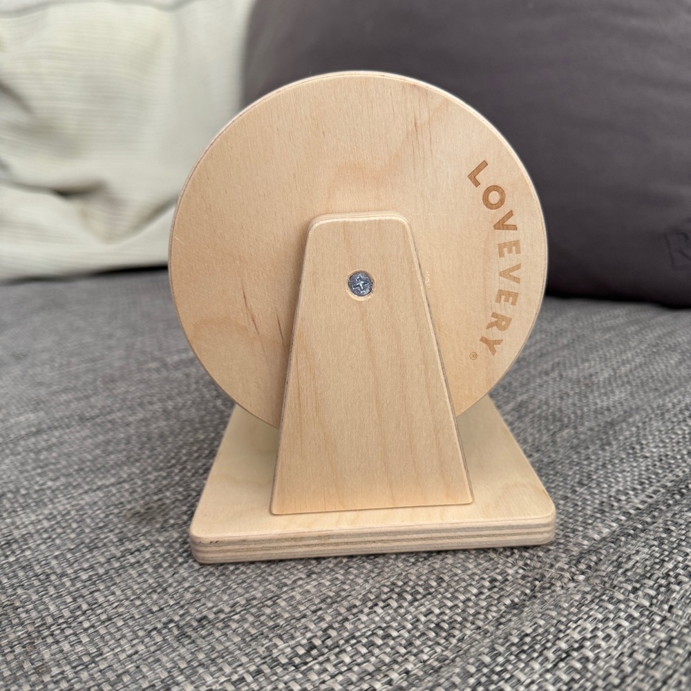 Lovevery Wooden Spinner Toy - Red and Blue Educational Toy - Picture 7 of 8